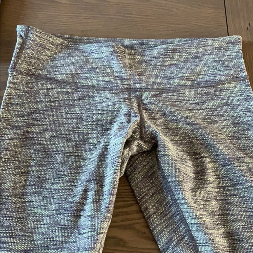 Multicolor Lulu lemon leggings.